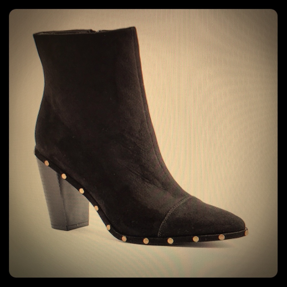Studded detail bootie